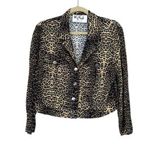 Talk of the Walk Atlantic City Women's Top Leopard Print Button Up Mob Wife